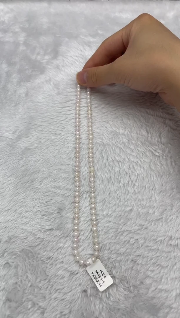 项链银S925镶嵌海水珍珠AK5-5.5mm