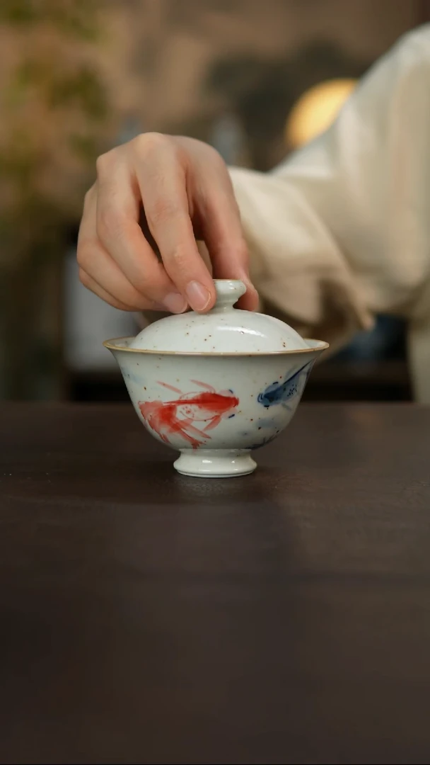 杯景德镇陶瓷杯碗柴烧多人