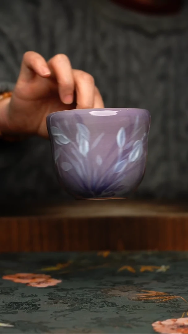 瓷片手工手绘釉下彩同款