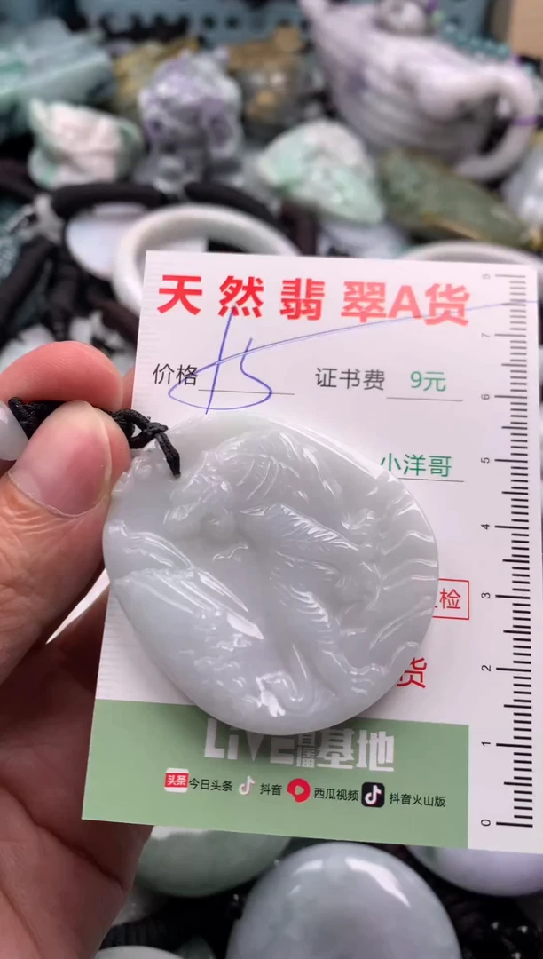 翡翠未镶嵌吊坠(不含链)1