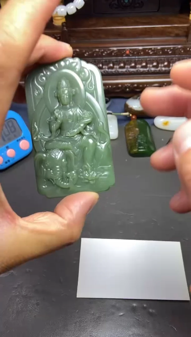 和田玉未镶嵌挂件和田玉