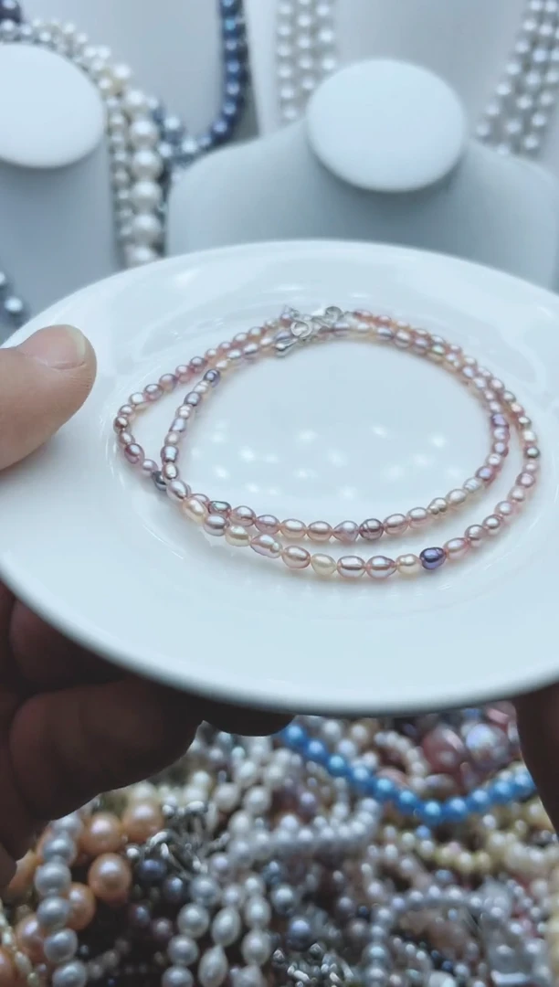 【闪购商品】淡水珍珠颈饰钛钢1