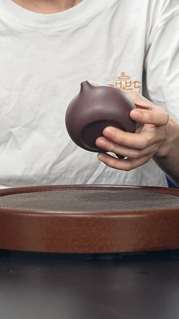 茶壶紫砂西施-紫泥-全手工无添加-220c