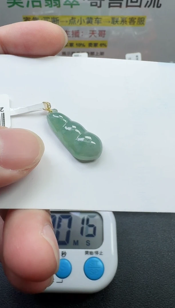 【闪购商品】翡翠颈饰18K金镶嵌寄售回流，不退不换