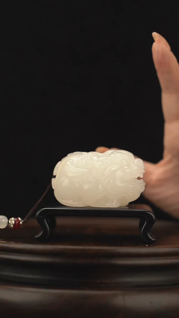 玉【祥瑞貔貅】天然玉石手把件