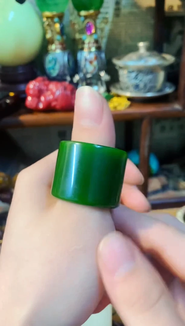 和田玉（碧玉）戒指未镶嵌主播推荐主播推荐