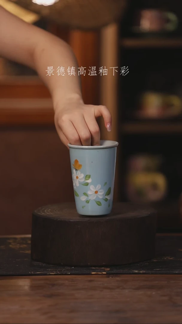 陶瓷景德镇高温釉下手绘陶瓷238