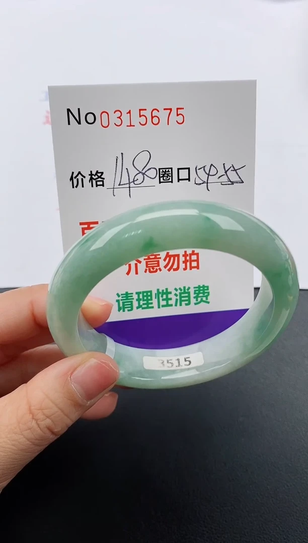 【闪购商品】翡翠手镯未镶嵌天然A货翡翠0315675