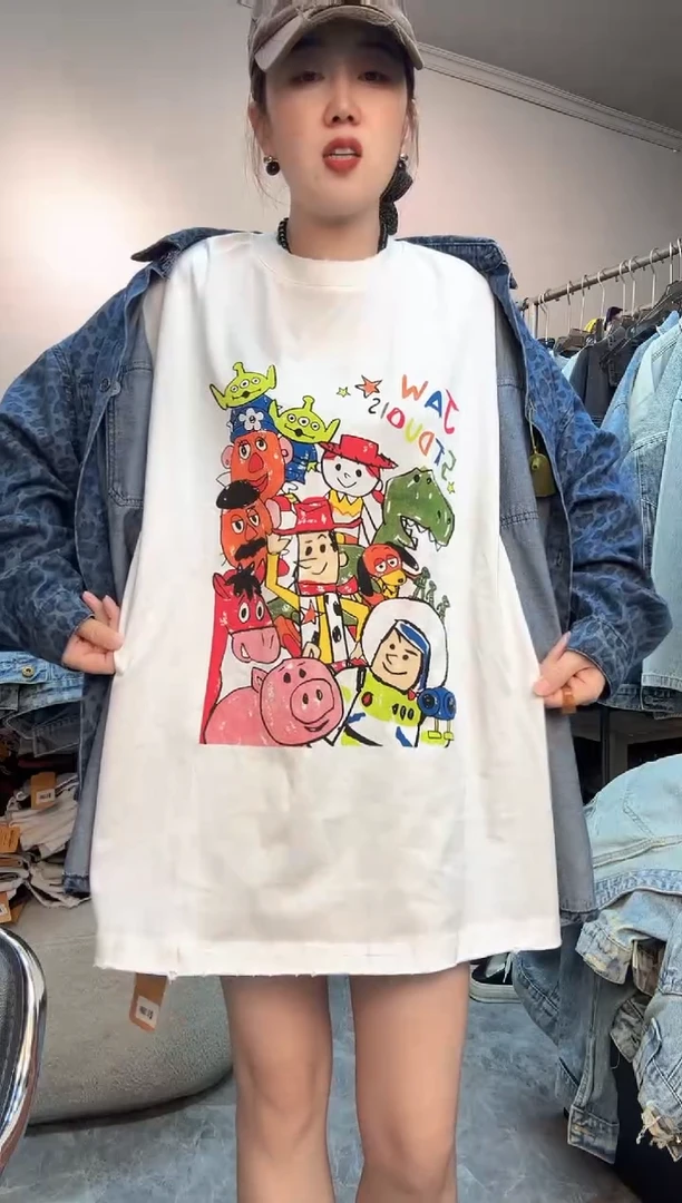 白色 玩具总动员短袖