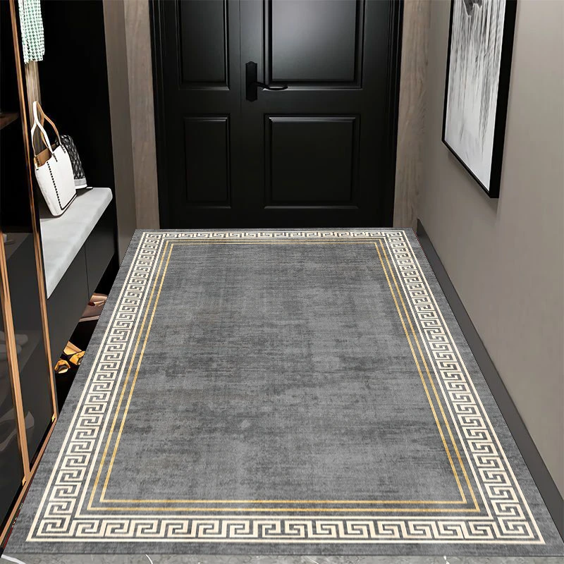 【中式扎染灰100*160cm】硅藻泥地毯厨房走廊防滑可剪吸水垫