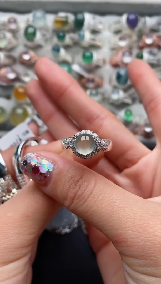 未镶嵌戒指翡翠44444444+4