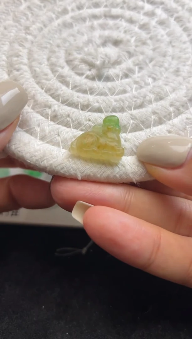 未镶嵌定制翡翠1680+168黄加绿-lqy175