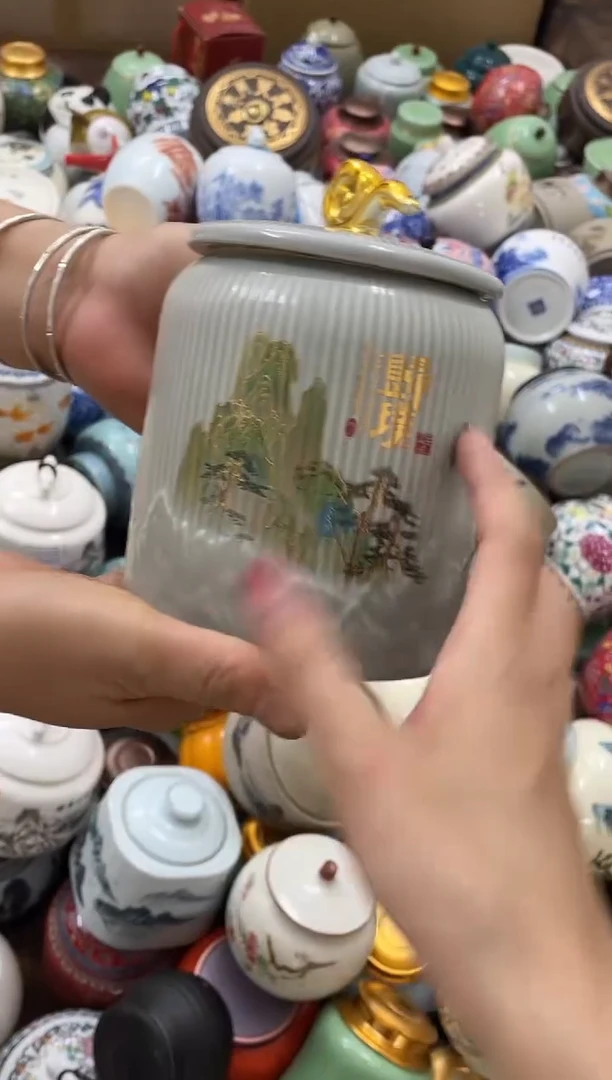 摆件孤品茶叶罐密封罐储物罐直播间临时链接浮力