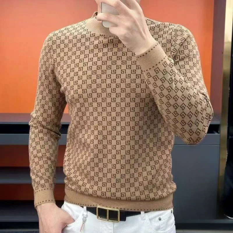 351-400中老年爸爸男士秋冬保暖毛衣中年休闲百搭