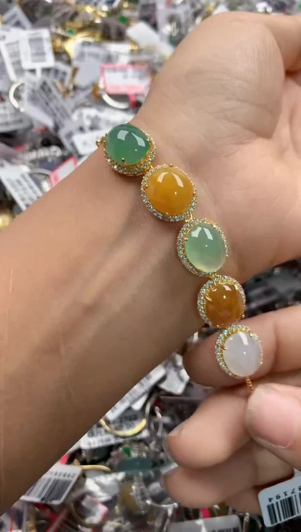 银S925镶嵌戒指翡翠555    3