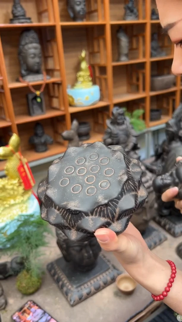 陶土莲蓬实心底座