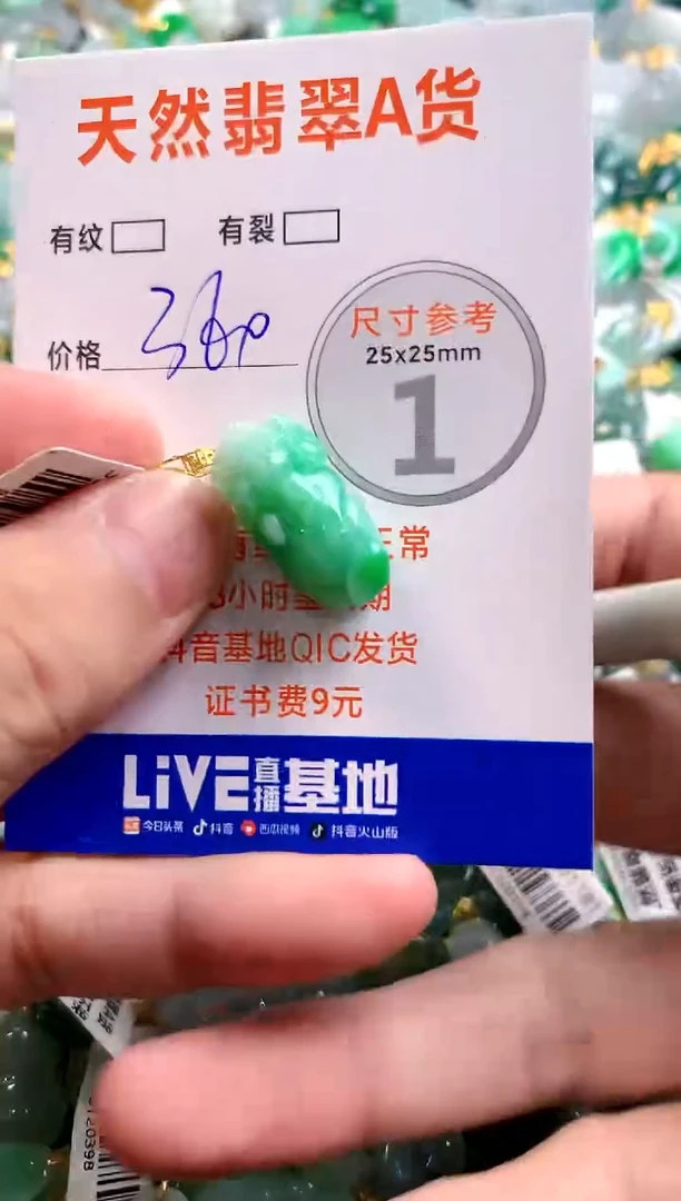 颈饰18K金镶嵌翡翠0919991046