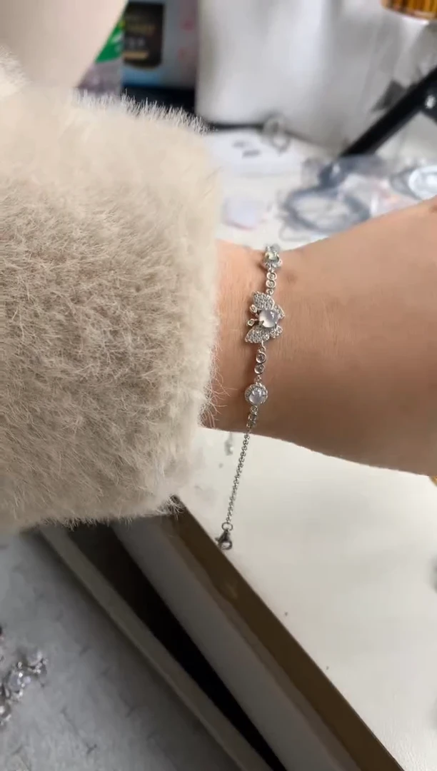 银S925镶嵌戒指翡翠手链3