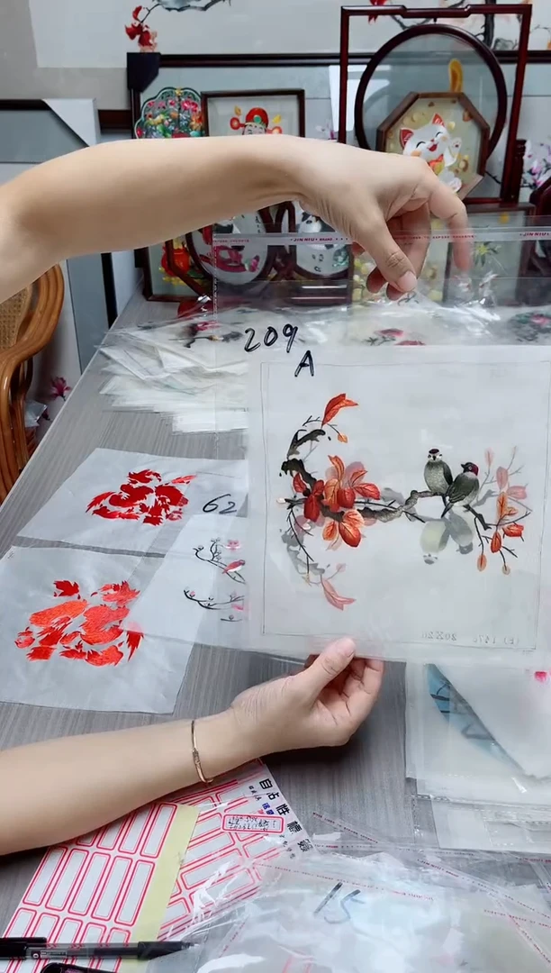 刺绣非遗苏绣纯手工小双面绣209
