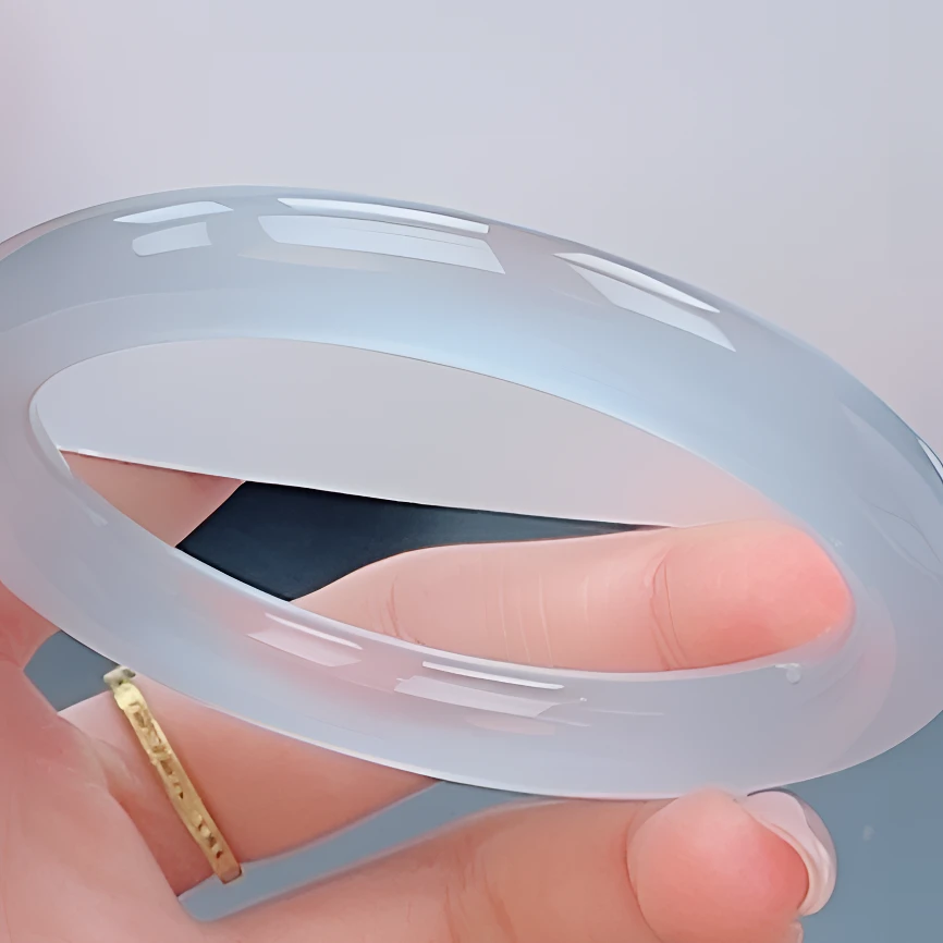 61圈口【冰蓝手镯】圆条【支持7天无理由退换货】