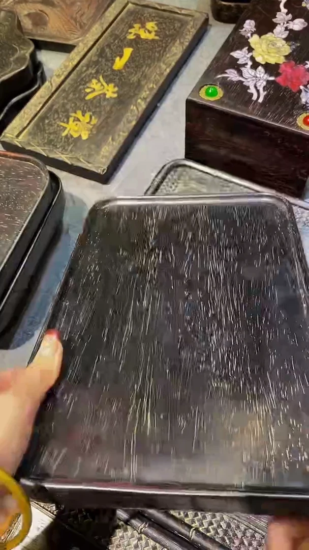 木紫檀雕刻板一物一拍
