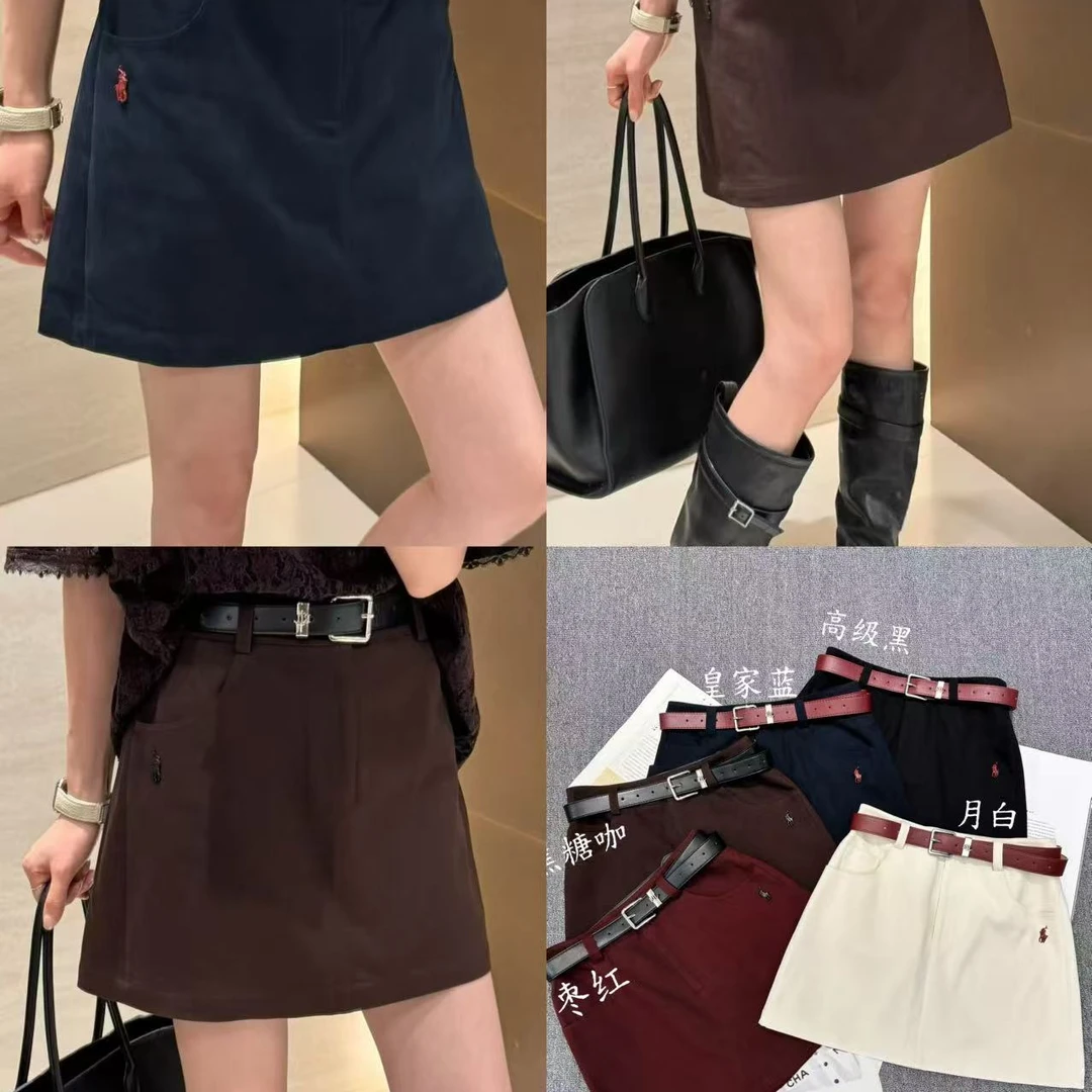 276586 短裙半身裙秋冬女士高腰黑色短裙不规则半裙百褶裙