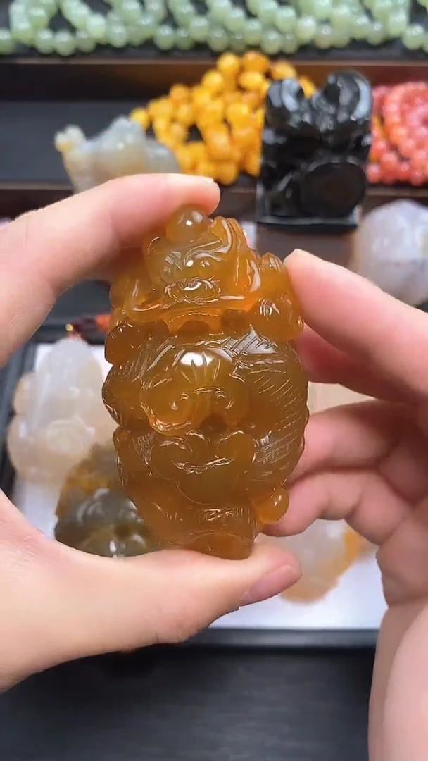 【闪购商品】玛瑙/玉髓龙未镶嵌手把件