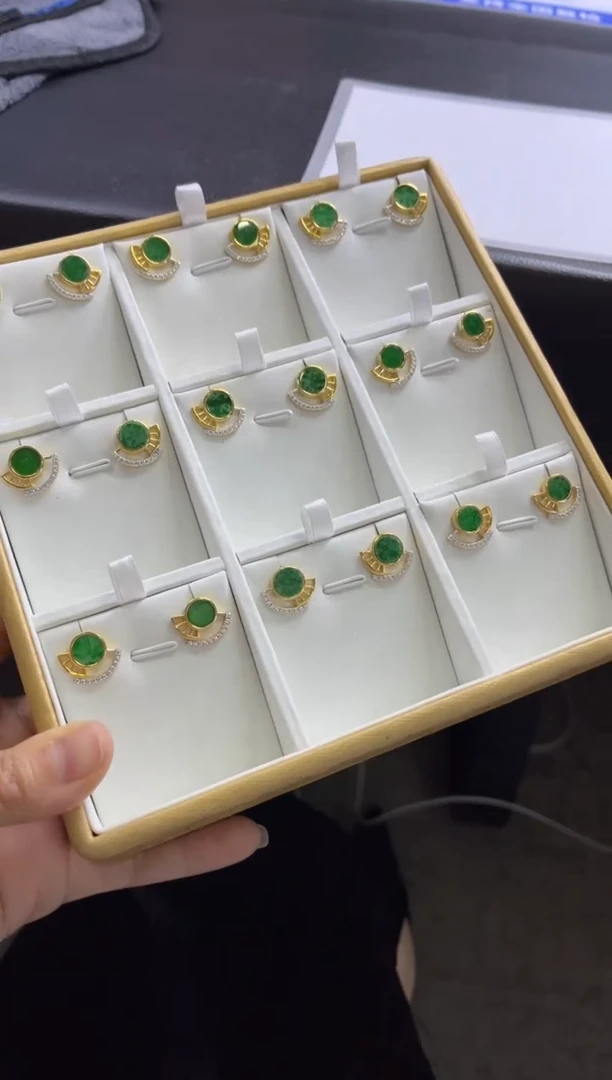 【闪购商品】翡翠耳饰银S925镶嵌Z117多样性发一件