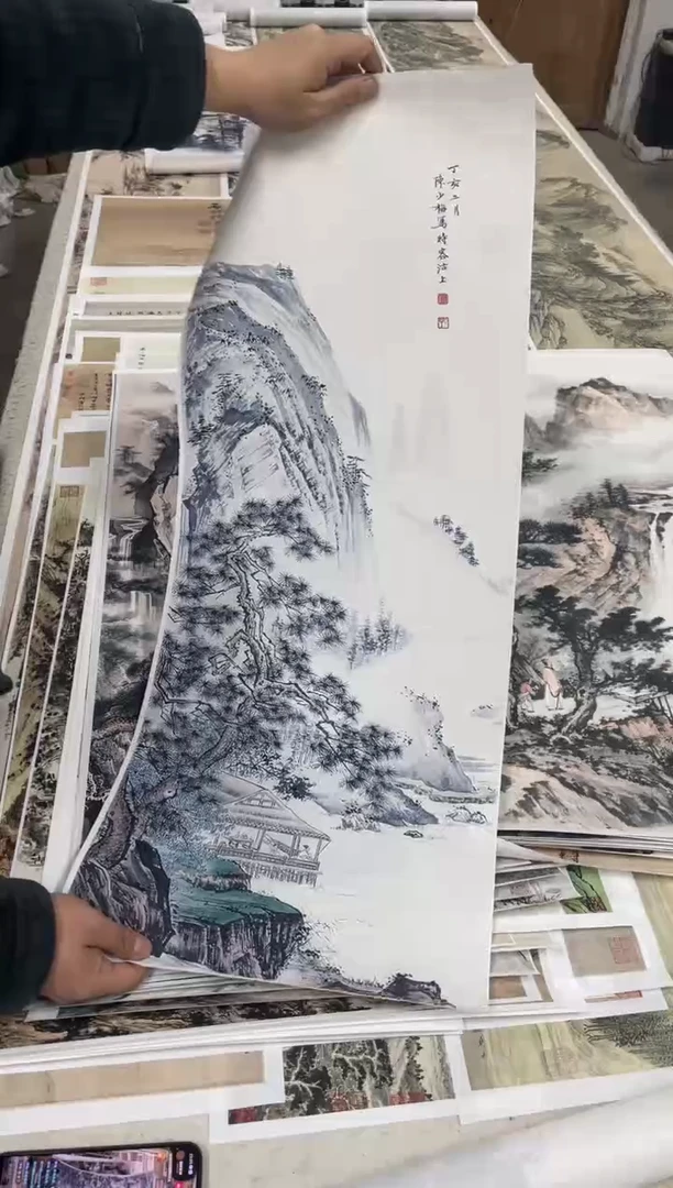 14 陈少梅山水 微喷复刻