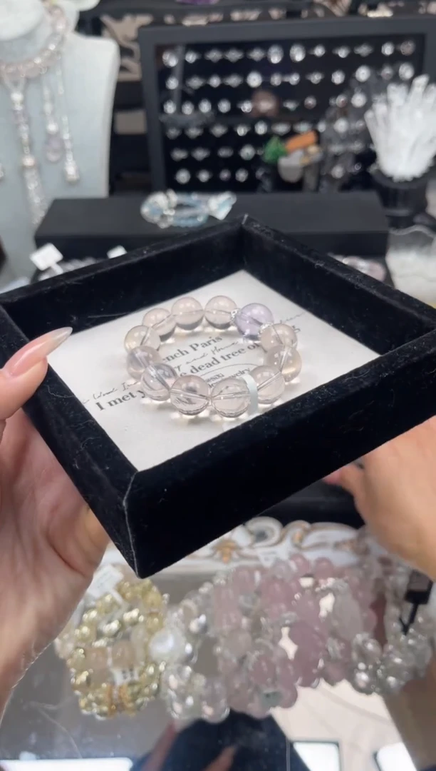 【闪购商品】烟晶手链银S925镶嵌天然水晶 多样性发货