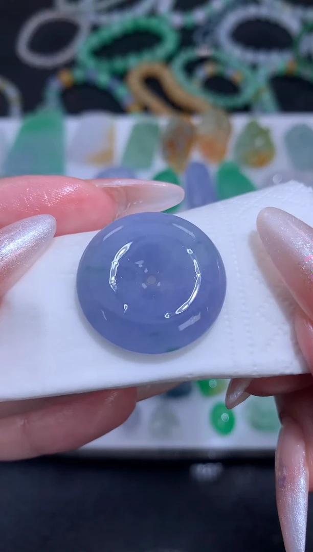 未镶嵌定制翡翠平安扣