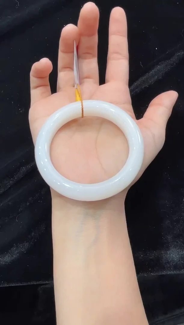 未镶嵌手镯和田玉新疆直发和田玉白玉#55上等和田玉手镯女