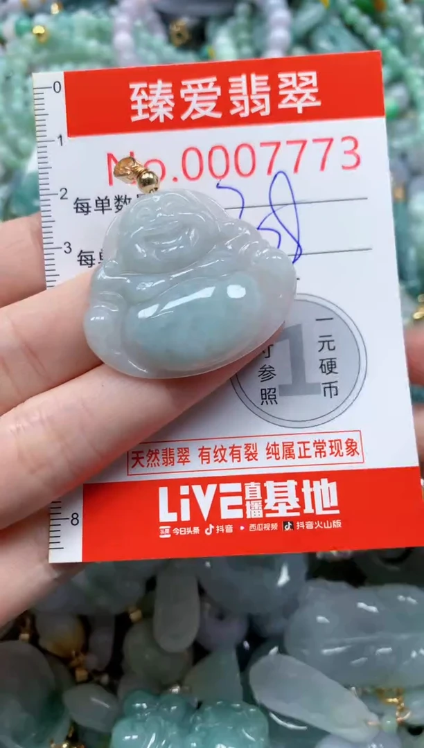 翡翠未镶嵌吊坠(不含链)7773