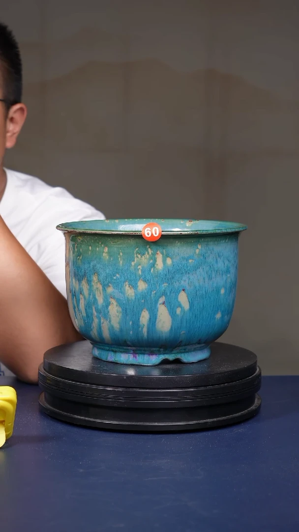 摆件60号微瑕福利钧瓷金钟