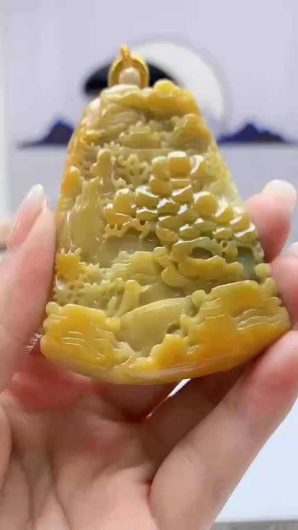 定制翡翠未镶嵌4812ms-毛货28山水
