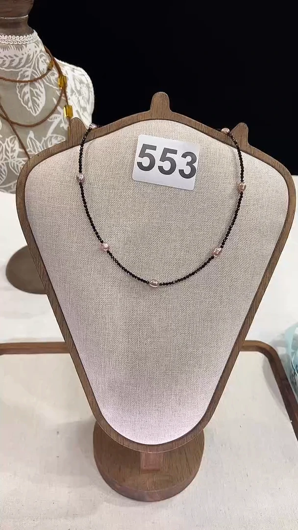 项链钛钢淡水珍珠553