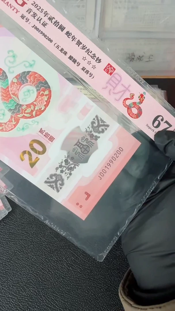 【闪购商品】2025年蛇钞单张JO01990200