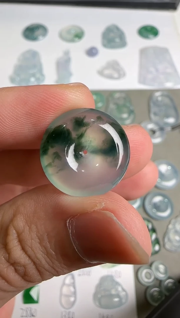 翡翠未镶嵌吊坠(不含链)平安扣