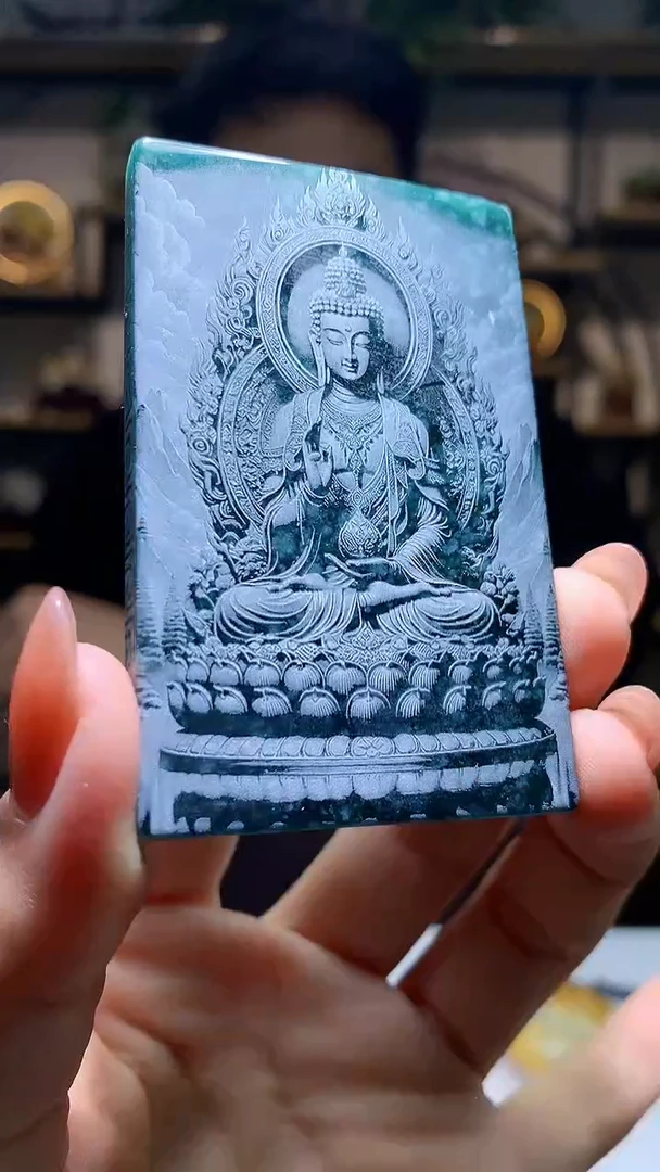 【闪购商品】定制翡翠未镶嵌1063hm-毛货挂件8