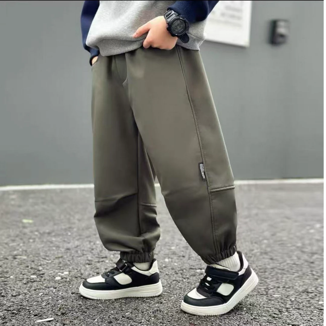 B9-222御儿童秋冬百搭加绒休闲裤(YB11105)