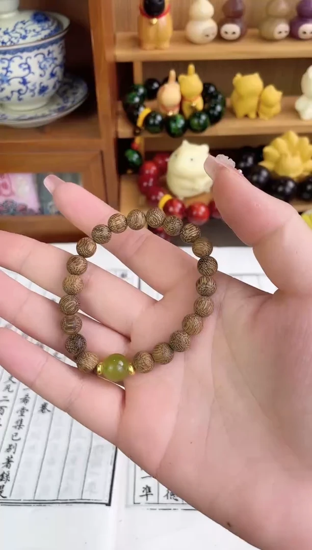 非洲檀香无事牌菩提木质串珠手串/多发性其一/不带盒子