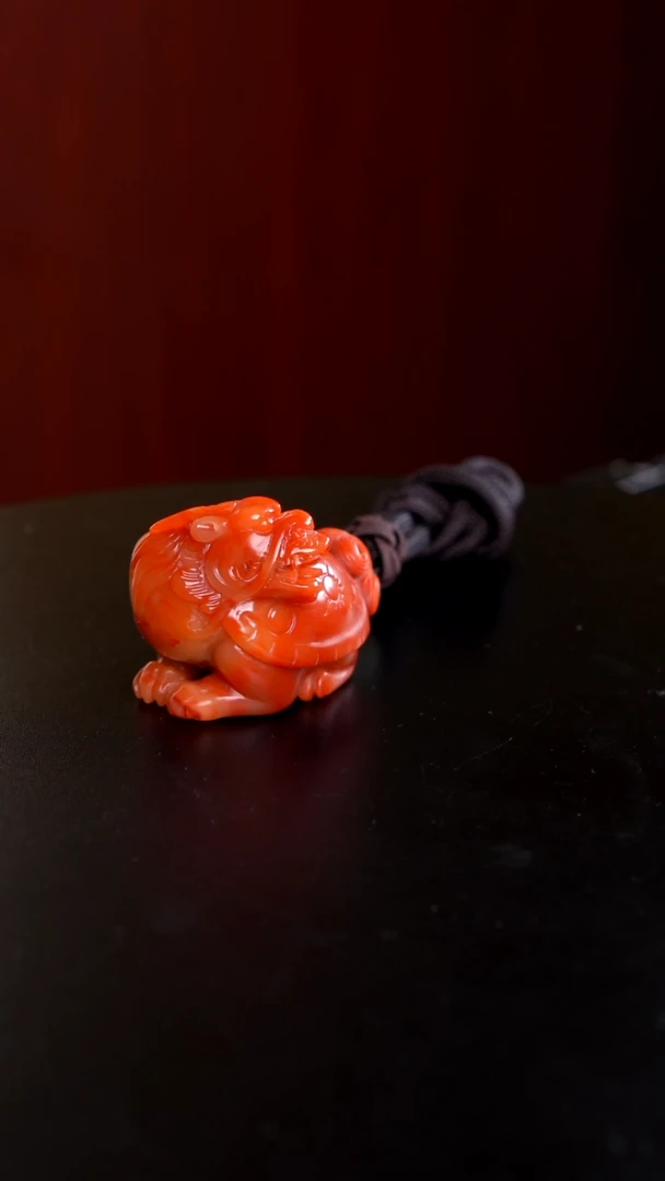 寿山石(*土寿山石手把件