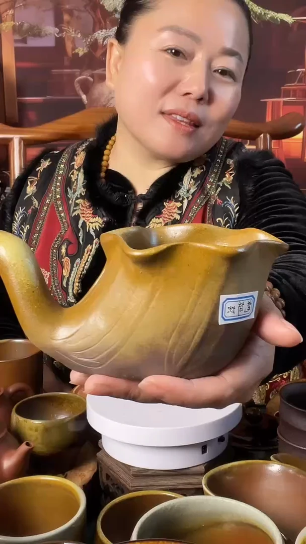 杯山东儒陶柴烧碧筒饮