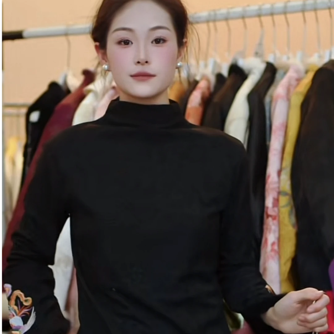 新中式打底刺绣 提花