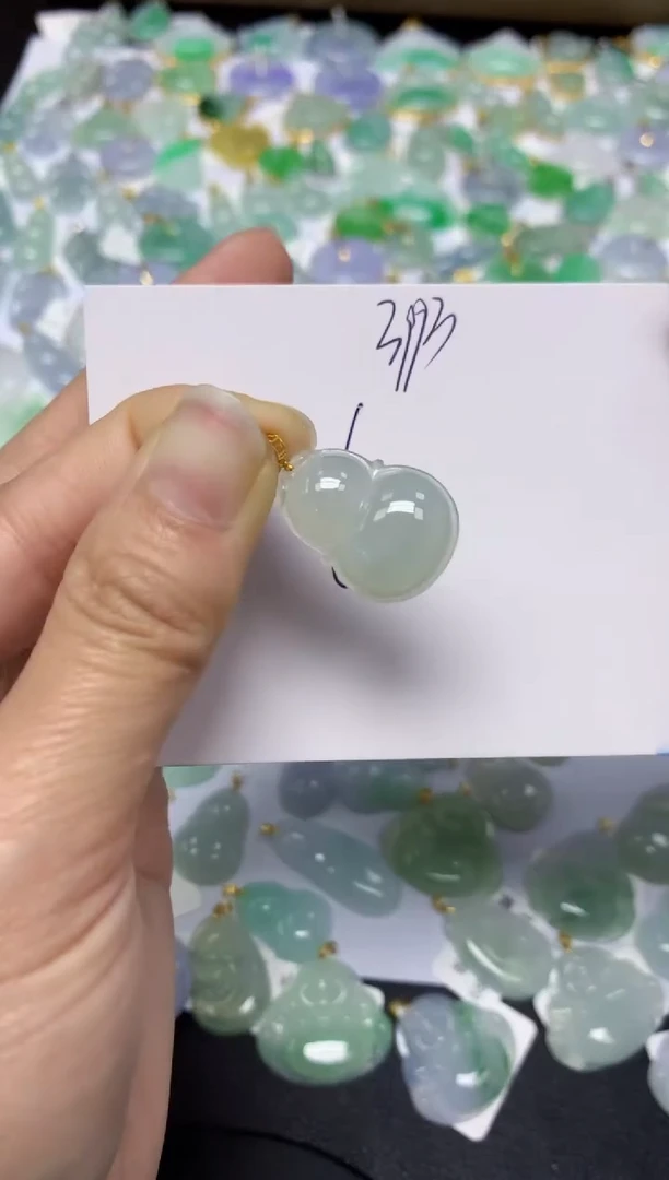 【闪购商品】翡翠颈饰18K金镶嵌 天然翡翠A货