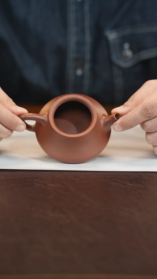茶壶紫砂撇口石瓢