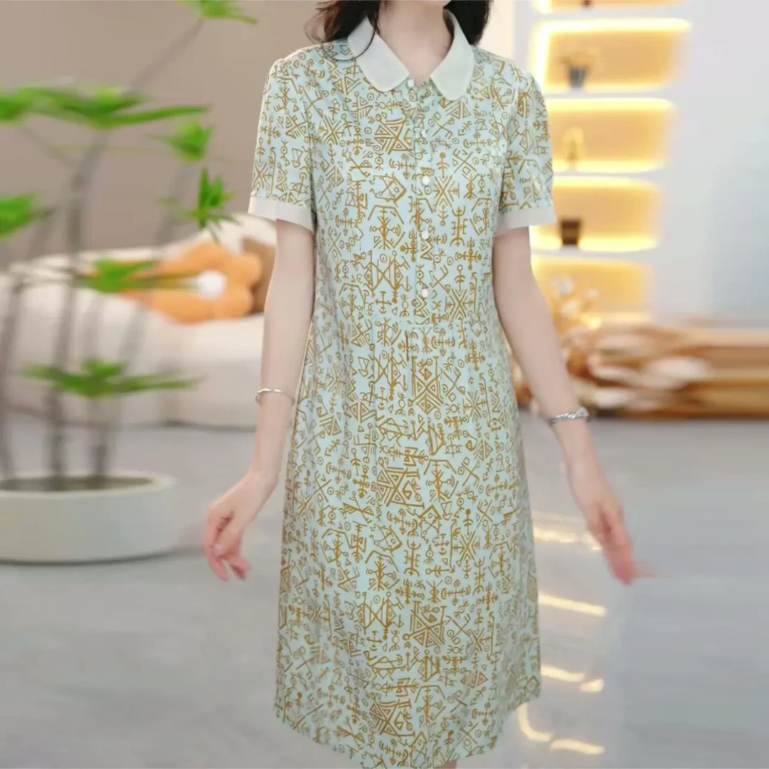 X2025年春季新款时尚优雅减龄连衣裙显瘦气质