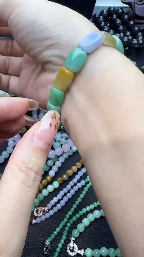 未镶嵌手串翡翠手串
