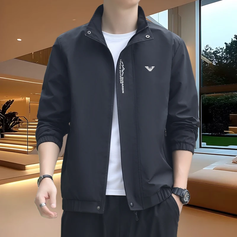 [AM]正品夹克外套2025年春季新款中青年韩版轻奢休闲薄款运动风衣