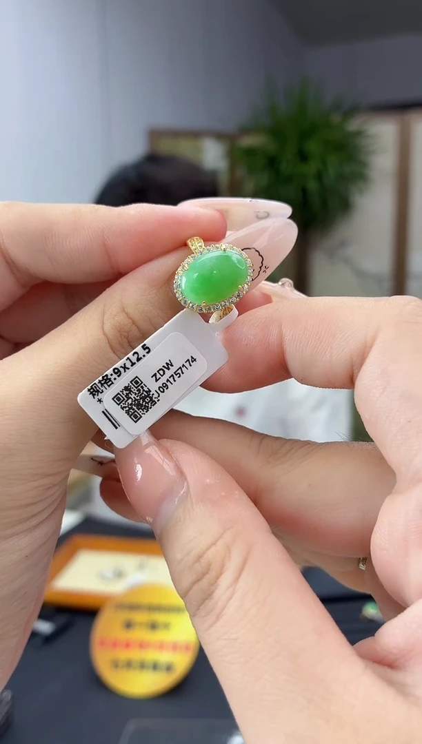 银S925镶嵌戒指翡翠11111111111